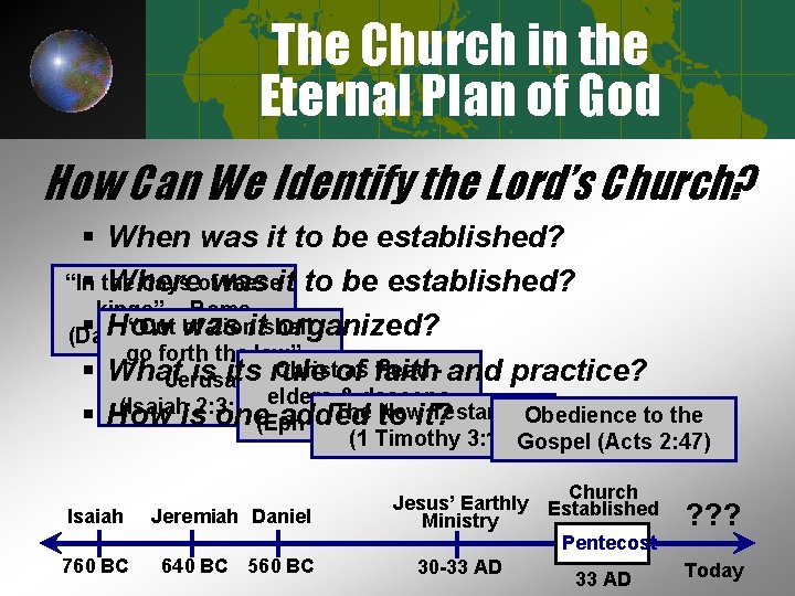 The Church in the Eternal Plan of God