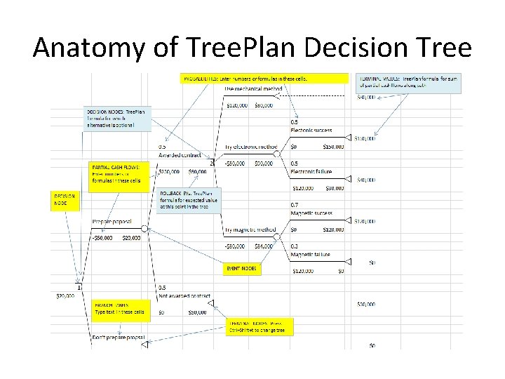 Anatomy of Tree. Plan Decision Tree 