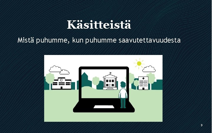 Käsitteistä Mistä puhumme, kun puhumme saavutettavuudesta 3 