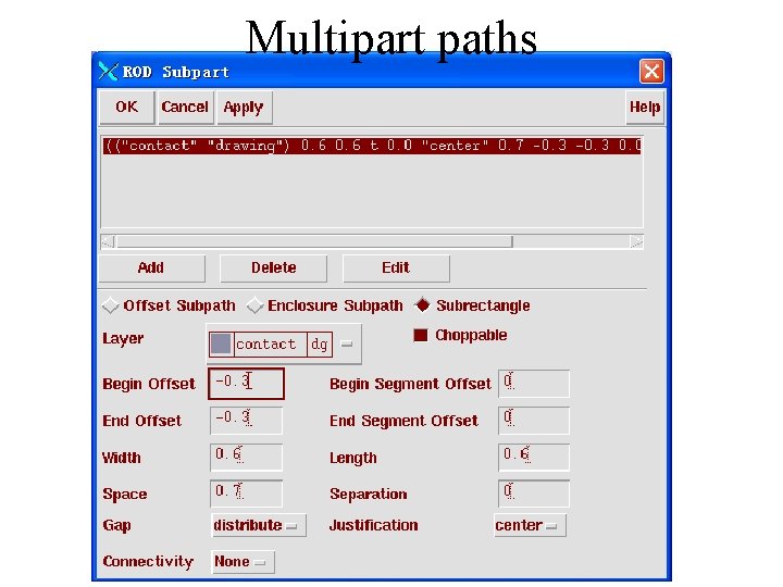 Multipart paths 