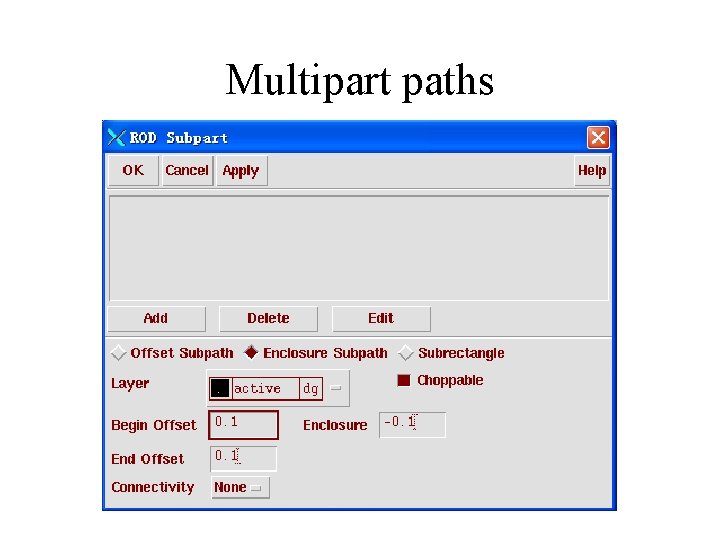 Multipart paths 