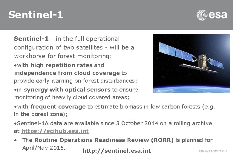 Sentinel-1 - in the full operational configuration of two satellites - will be a
