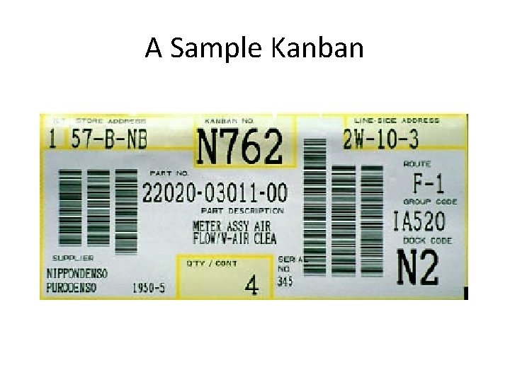 A Sample Kanban 