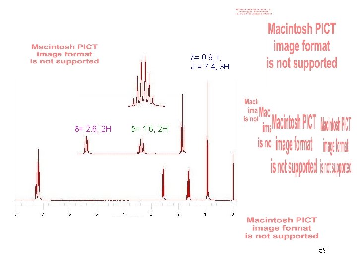  = 0. 9, t, J = 7. 4, 3 H = 2. 6,