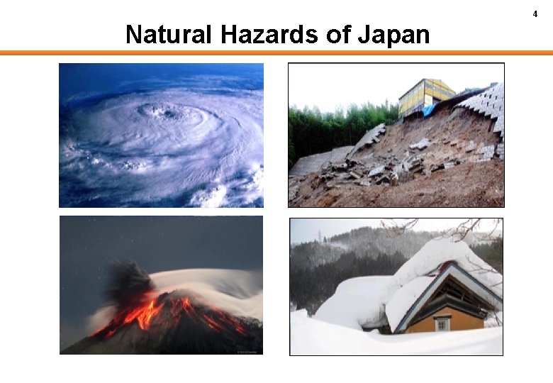 4 Natural Hazards of Japan 