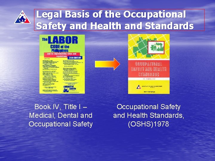 Legal Basis of the Occupational Safety and Health and Standards Book IV, Title I