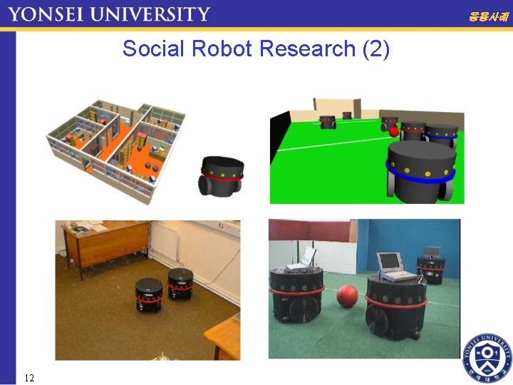 응용사례 Social Robot Research (2) 12 