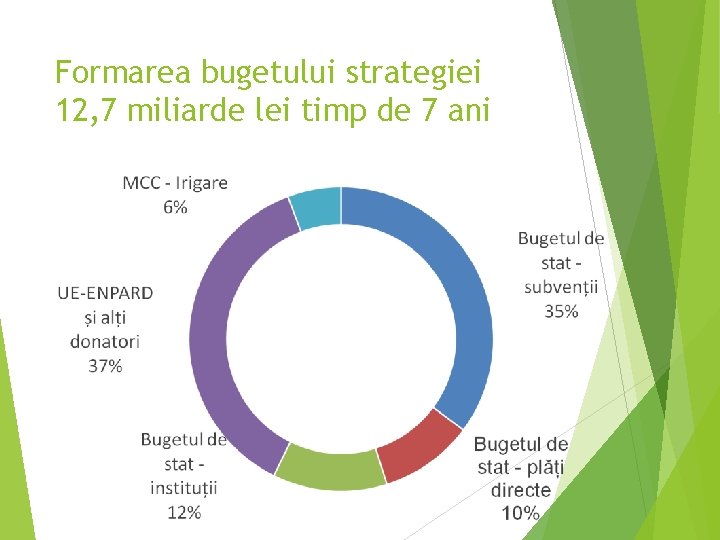 Formarea bugetului strategiei 12, 7 miliarde lei timp de 7 ani 