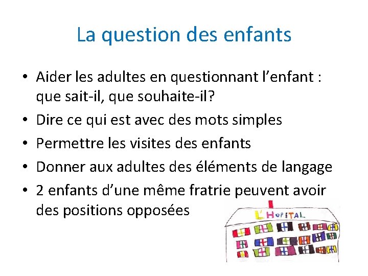 La question des enfants • Aider les adultes en questionnant l’enfant : que sait-il,