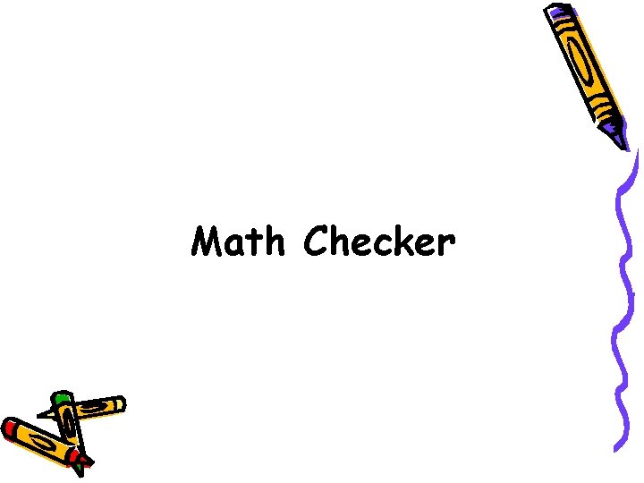 Math Checker 