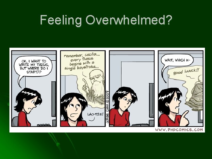 Feeling Overwhelmed? 