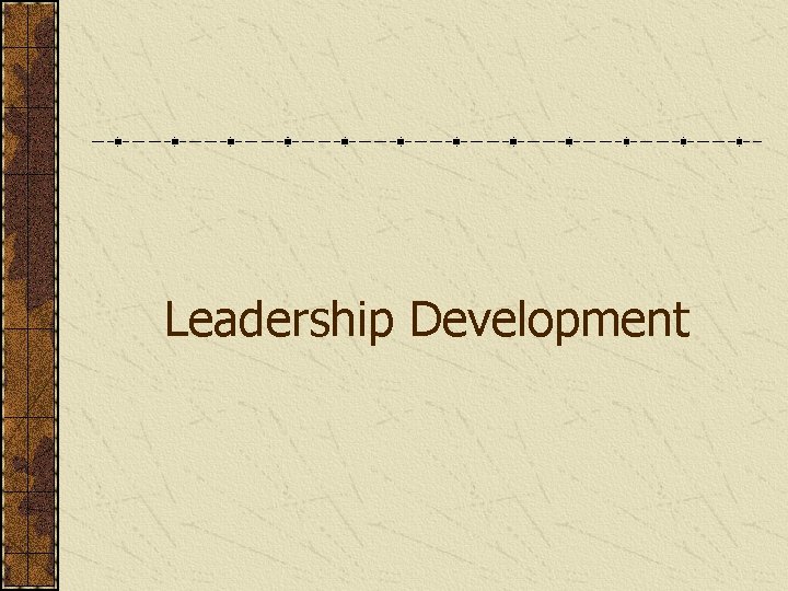 Leadership Development 