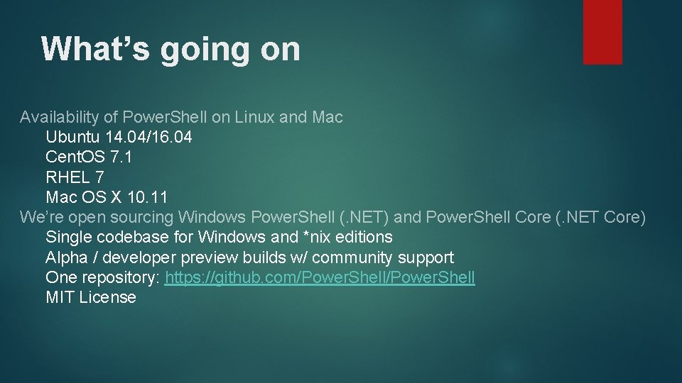 What’s going on Availability of Power. Shell on Linux and Mac Ubuntu 14. 04/16.