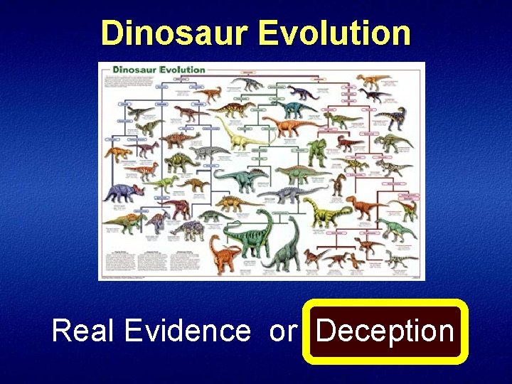 Dinosaur Evolution Real Evidence or Deception 