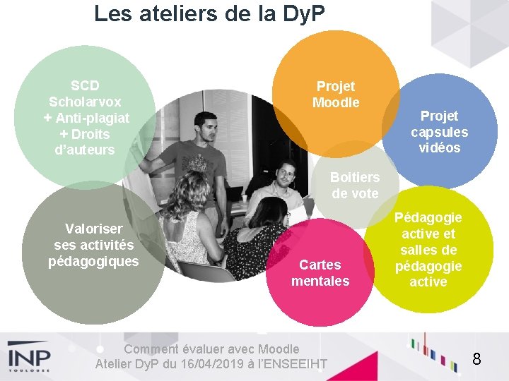 Les ateliers de la Dy. P SCD Scholarvox + Anti-plagiat + Droits d’auteurs Projet