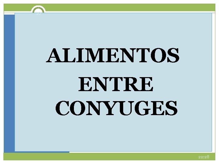 10 ALIMENTOS ENTRE CONYUGES 22: 28 