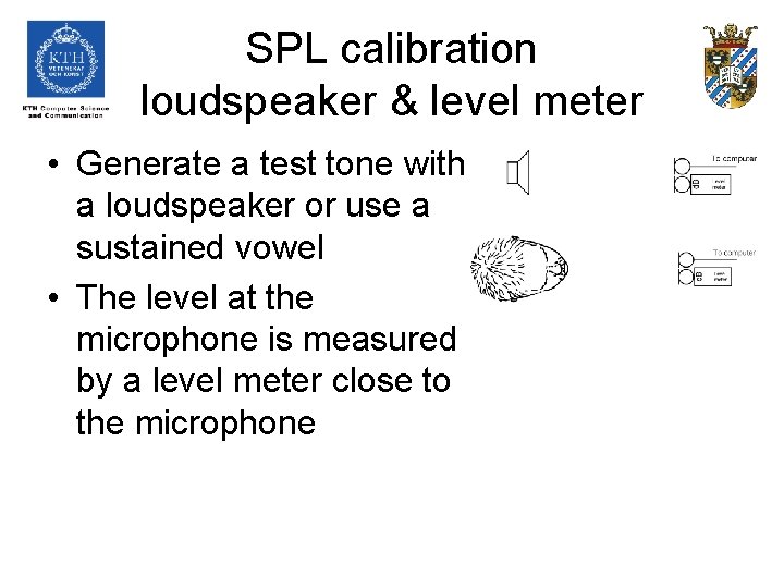 SPL calibration loudspeaker & level meter • Generate a test tone with a loudspeaker