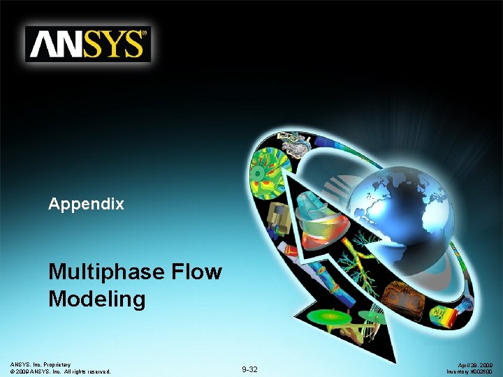 Appendix Multiphase Flow Modeling ANSYS, Inc. Proprietary © 2009 ANSYS, Inc. All rights reserved.