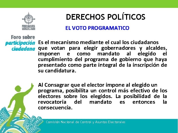 DERECHOS POLTICOS MECANISMOS DE PARTICIPACIN POLTICA La Iniciativa