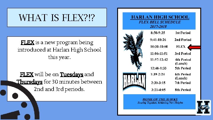 WHAT IS FLEX? !? FLEX is a new program being introduced at Harlan High