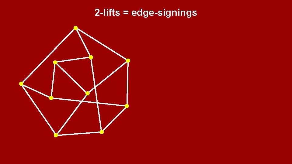 2 -lifts = edge-signings 