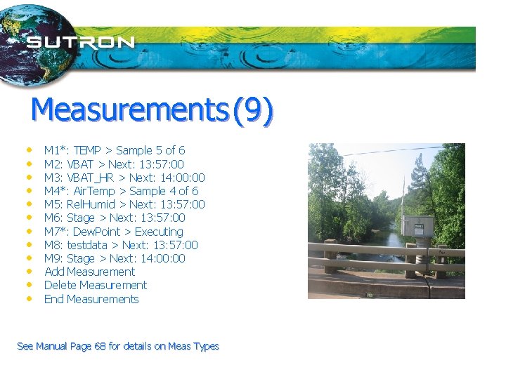Measurements (9) • • • M 1*: TEMP > Sample 5 of 6 M
