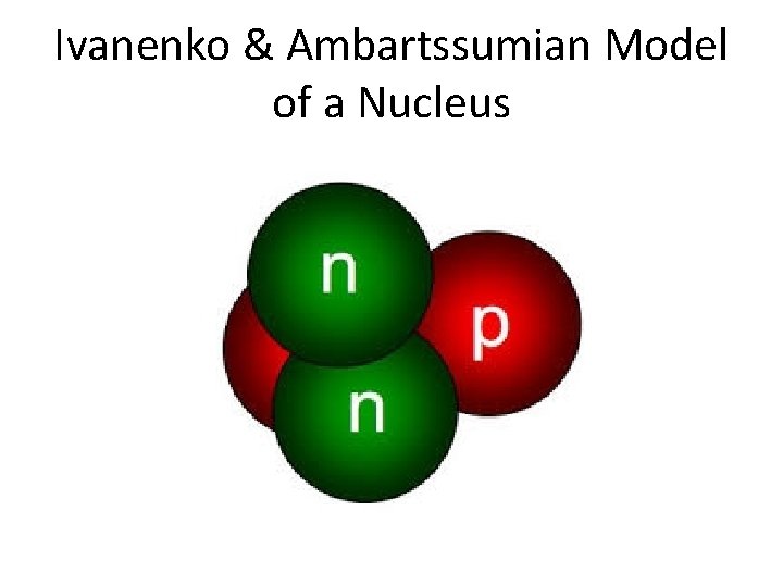 Ivanenko & Ambartssumian Model of a Nucleus 