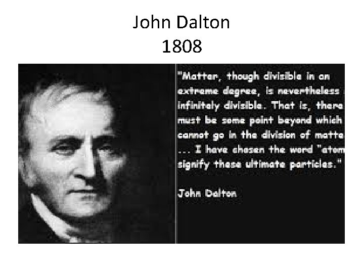 John Dalton 1808 