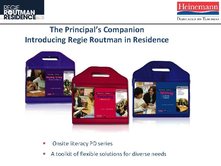 The Principals Companion Introducing Regie Routman in Residence