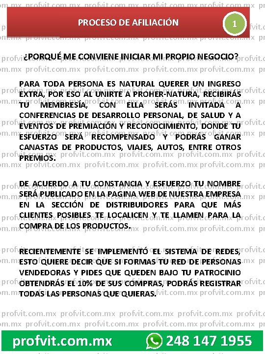 om. mx profvit. com. mx pr PROCESO DE AFILIACIÓNprofvit. com. mx 1 profvit. com.