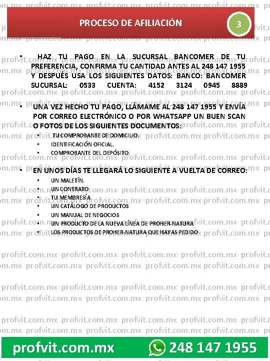 om. mx profvit. com. mx pr PROCESO DE AFILIACIÓNprofvit. com. mx 3 profvit. com.