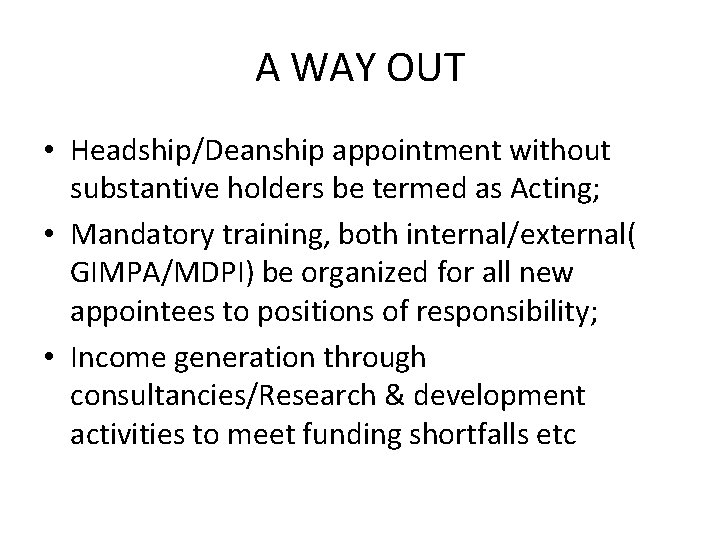 Roles Of Heads And Deans In The Administration