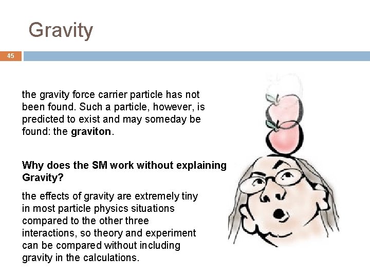 Gravity 45 the gravity force carrier particle has not been found. Such a particle,