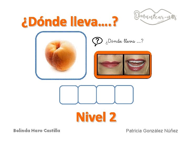 ¿Dónde lleva…. ? Nivel 2 Patricia González Núñez 