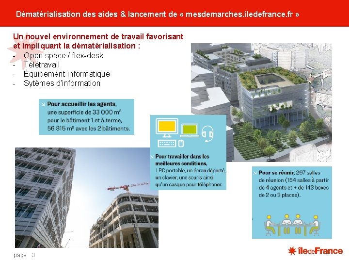 Dématérialisation des aides & lancement de « mesdemarches. iledefrance. fr » Un nouvel environnement Dématérialisation des aides & lancement de « mesdemarches. iledefrance. fr » Un nouvel environnement