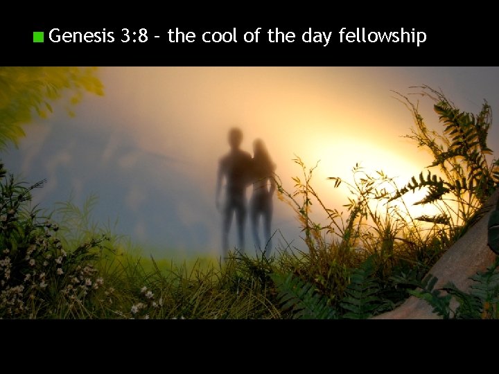 Genesis 3: 8 – the cool of the day fellowship 