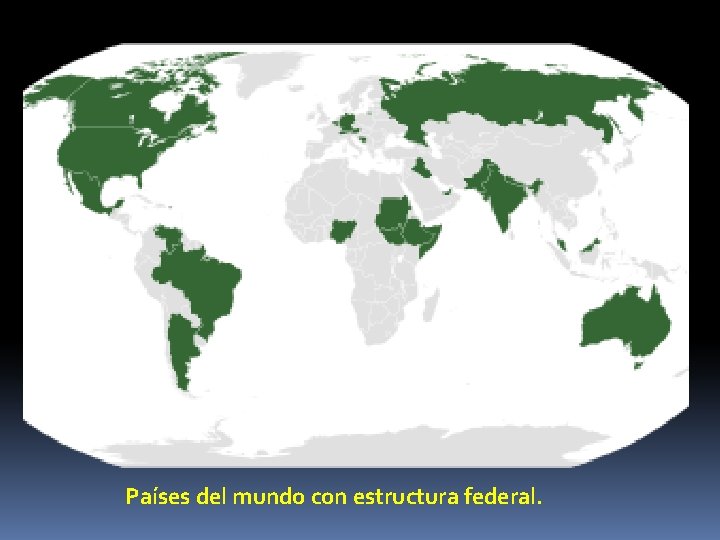 Países del mundo con estructura federal. 