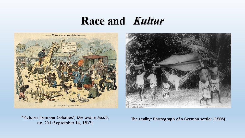 Race and Kultur "Pictures from our Colonies“, Der wahre Jacob, no. 291 (September 14,