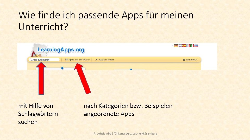 Wie finde ich passende Apps für meinen Unterricht? mit Hilfe von Schlagwörtern suchen nach Wie finde ich passende Apps für meinen Unterricht? mit Hilfe von Schlagwörtern suchen nach