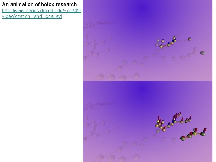 An animation of botox research http: //www. pages. drexel. edu/~cc 345/ video/citation_land_local. avi 