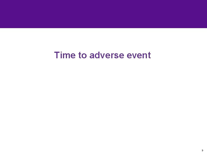 Time to adverse event 3 