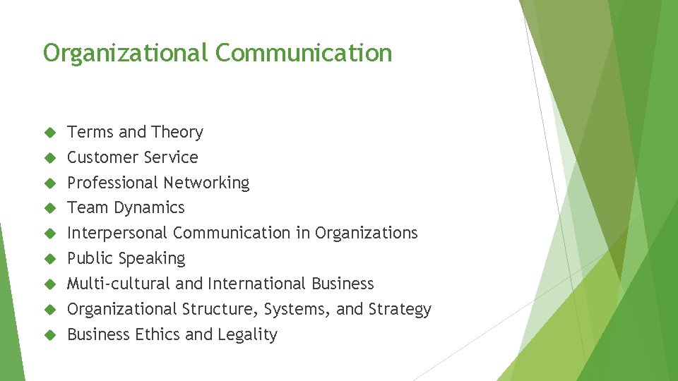 Organizational Communication Terms and Theory Customer Service Professional Networking Team Dynamics Interpersonal Communication in Organizational Communication Terms and Theory Customer Service Professional Networking Team Dynamics Interpersonal Communication in