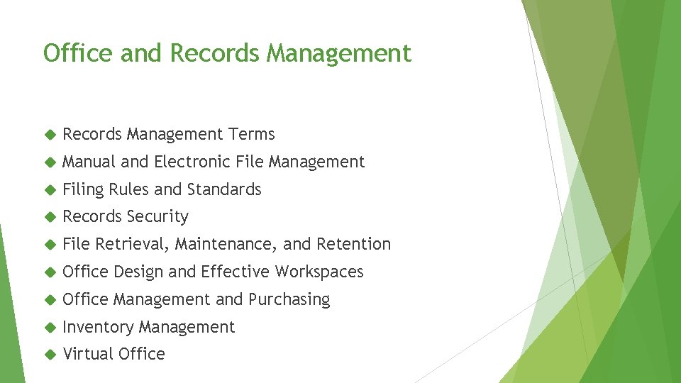 Office and Records Management Terms Manual and Electronic File Management Filing Rules and Standards Office and Records Management Terms Manual and Electronic File Management Filing Rules and Standards
