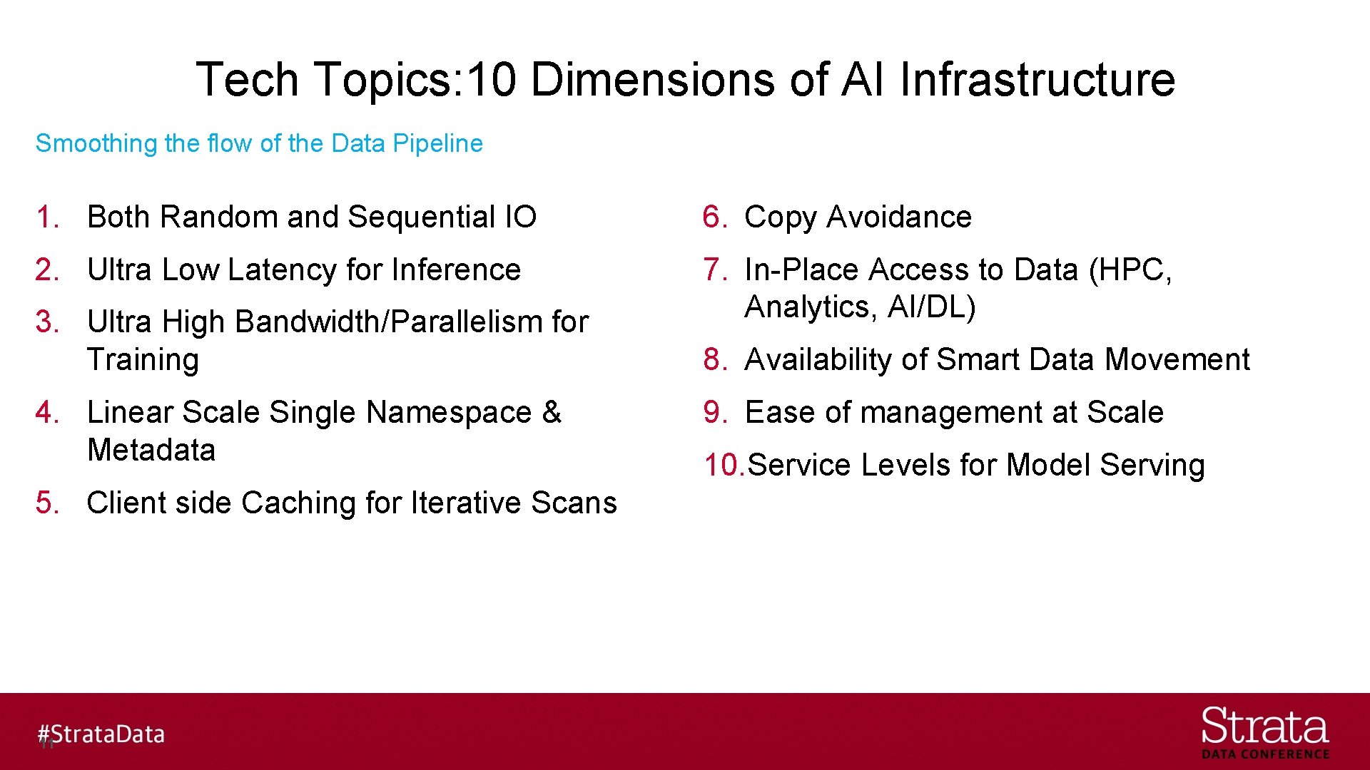 Tech Topics: 10 Dimensions of AI Infrastructure Smoothing the flow of the Data Pipeline