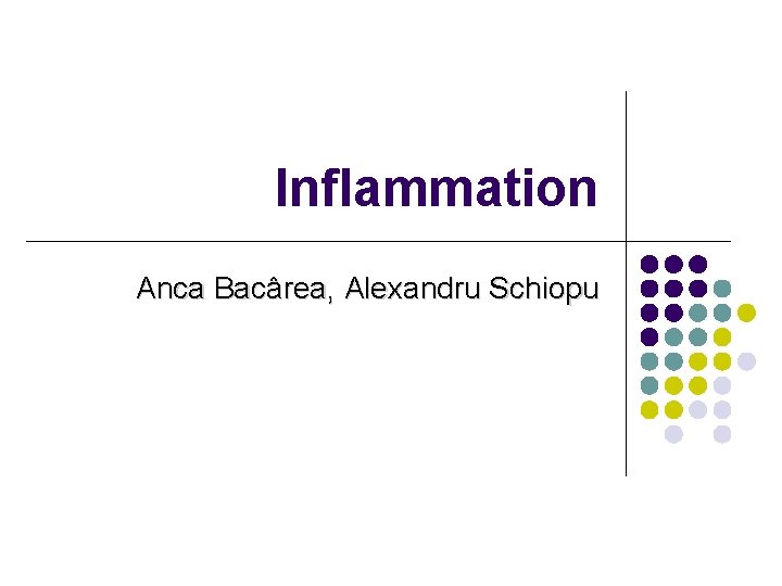 Inflammation Anca Bacârea, Alexandru Schiopu 