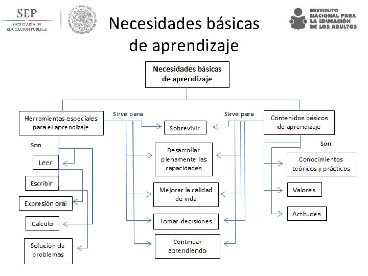 Necesidades básicas de aprendizaje 