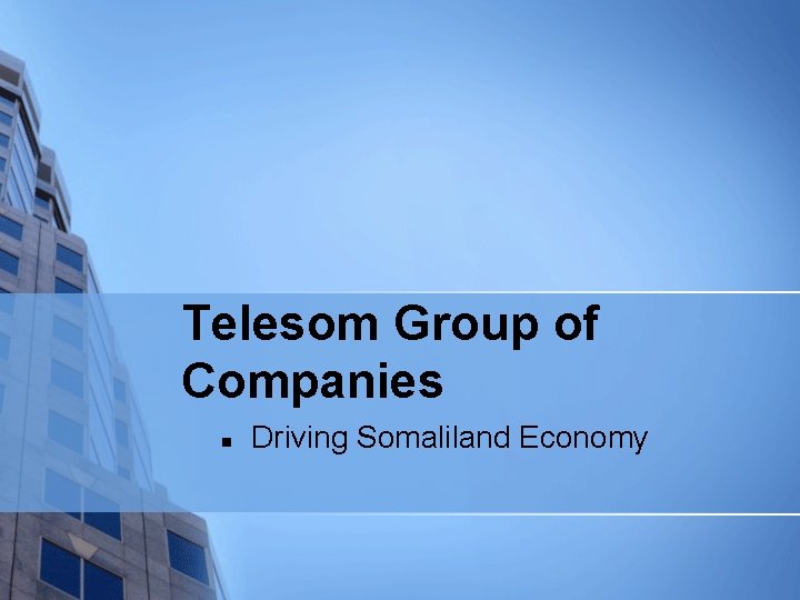 Telesom Group of Companies n Driving Somaliland Economy 