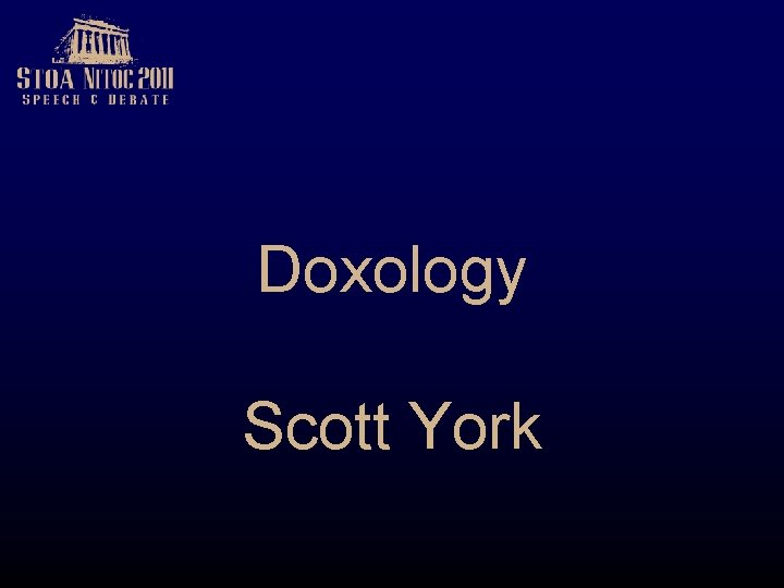 Doxology Scott York 