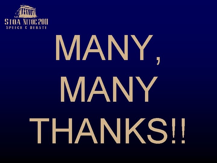 MANY, MANY THANKS!! 