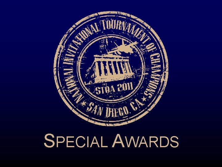 SPECIAL AWARDS 